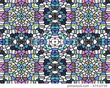 Continuous geometric pattern 87410744
