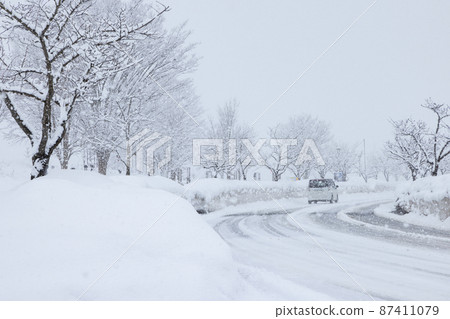 雪道（山形縣佐賀市） 87411079