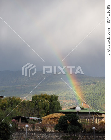 Bhutan Paro Rainbow Bhutan Paro Rainbow 87411698