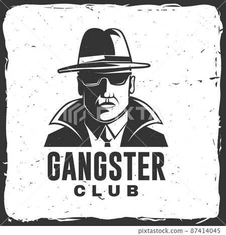 Gangster club badge design. Vector... - Stock Illustration [87414045] -  PIXTA