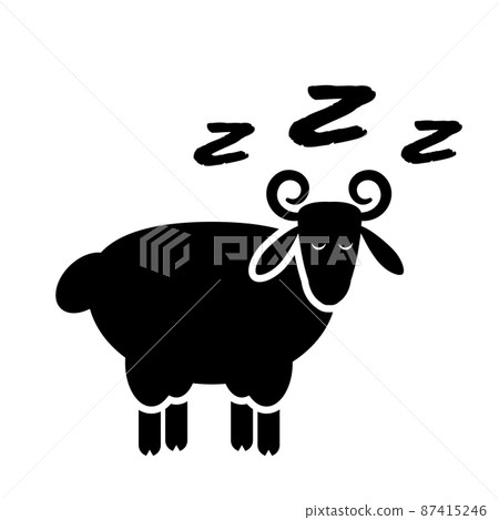 Zzz Icon, Snoring Symbol, Zzzz pictogram - Stock Illustration [87415246 ...