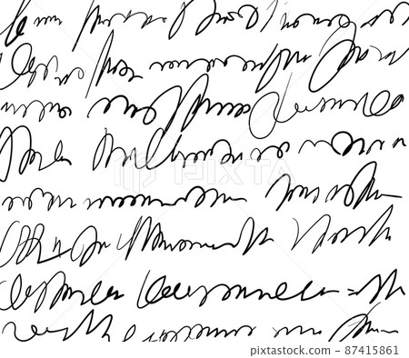 Vintage handwriting letter, retro unreadable text 87415861