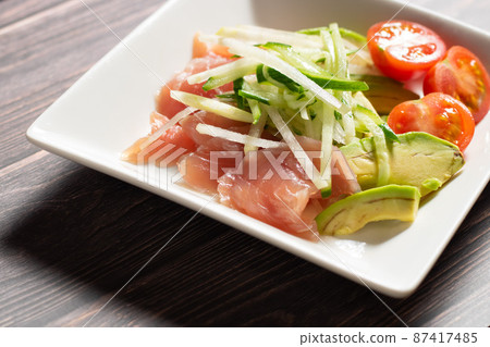 金槍魚鱷梨生牛肉片沙拉 87417485