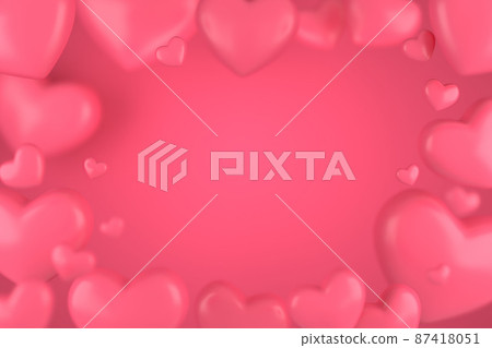Valentine's Day and Mother's Day greeting card, 3D rendering of celebrations on special days. Valentine's Day and Mother's Day greeting card, 3D rendering of celebrations on special days. 87418051