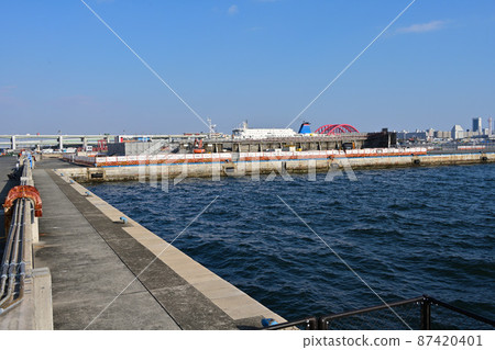 神戶港新光碼頭2號碼頭的住友倉庫,計劃中的競技場建設工地 神戶港新光碼頭2號碼頭的住友倉庫,計劃中的競技場建設工地 87420401