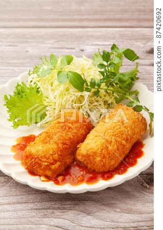 蟹奶油炸肉餅 87420692