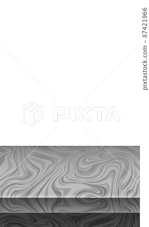 Realistic gray stone table top, background for presentation - Vector 87421966
