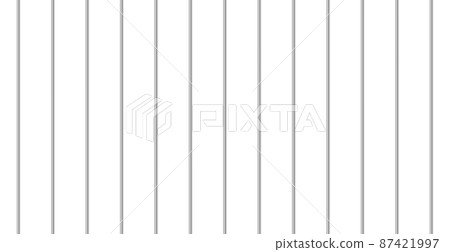 Prison bars isolated on white background, iron bars - Vector Prison bars isolated on white background, iron bars - Vector 87421997