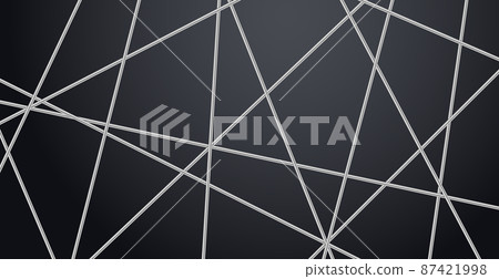 Modern geometric luxury web postcard template for business or presentation with silver lines on dark blue background - Vector Modern geometric luxury web postcard template for business or presentation with silver lines on dark blue background - Vector 87421998