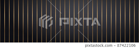 Abstract golden lines on a black background - Vector Abstract golden lines on a black background - Vector 87422106