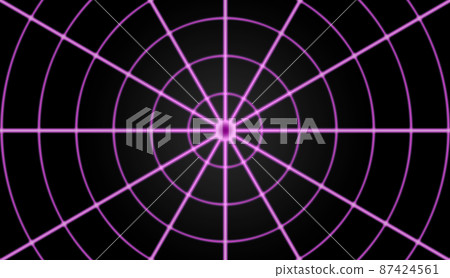 80s futuristic style 3D polargrid 80s futuristic style 3D polargrid 87424561