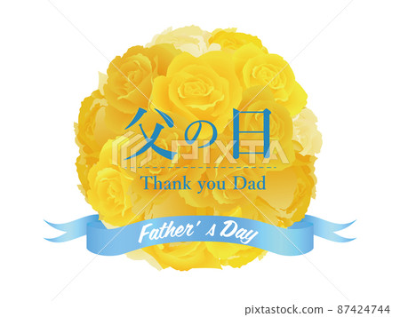 Father's Day Yellow rose Father's Day Yellow rose 87424744