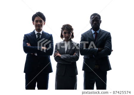 Silhouette of a multinational business group 87425574