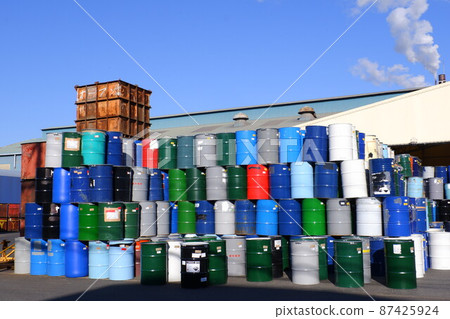 Drums loaded in the factory 87425924