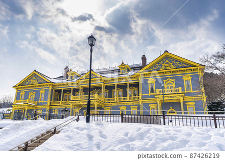 Old Public Hall of Hakodate Ward in winter, Hakodate City, Hokkaido 87426219