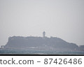 Enoshima in the spring haze 87426486