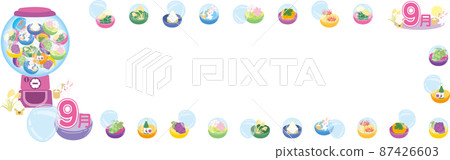 September Gachapon Machine_Horizontal Title Set_Illustrated September Gachapon Machine_Horizontal Title Set_Illustrated 87426603