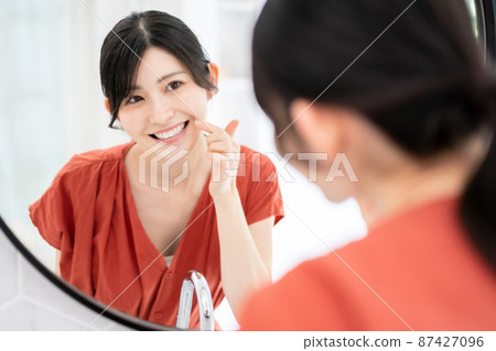 潔白的牙齒 87427096