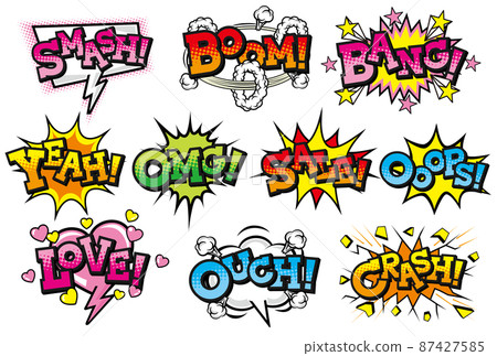 American comic style speech bubble material American comic style speech bubble material 87427585
