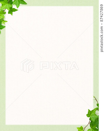 Cute background of paper and fresh green 87427869