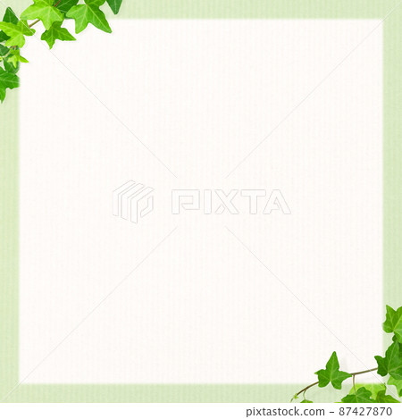 Cute background of paper and fresh green 87427870