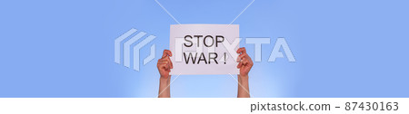 STOP WAR anti-war placard [image of anti-war] 87430163