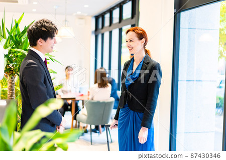 外賓在酒店登記入住 87430346