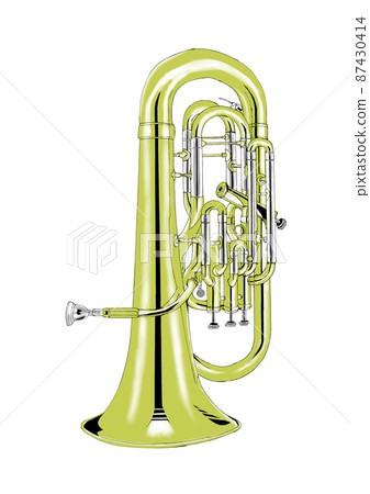 Euphonium real illustration color 87430414