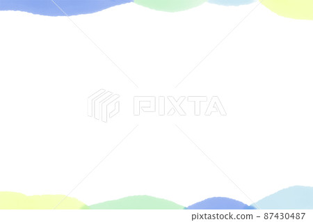 【水彩手繪抽像模板春/夏/白底】藍/黃綠/黃/淺藍自然流血上下 【水彩手繪抽像模板春/夏/白底】藍/黃綠/黃/淺藍自然流血上下 87430487