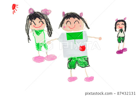 孩子畫的運動會圖片 87432131