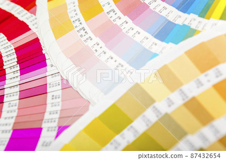 Several color guides spread all over. Color, colorful, design Occupation image 87432654