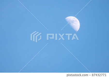 Nine night moon around 16:50 in February 87432771