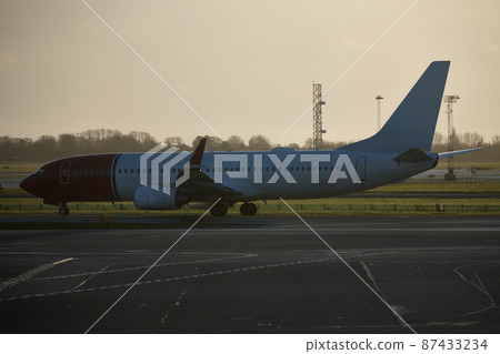 Ready for take-off. Shot of an airplane at an airport. Ready for take-off. Shot of an airplane at an airport. 87433234