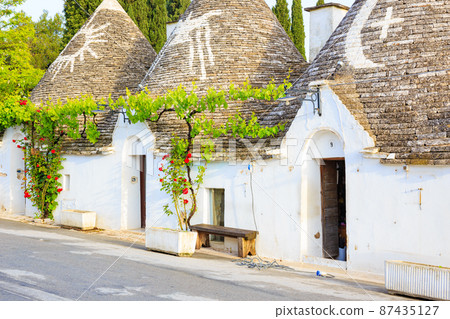 Southern Italy Alberobello townscape Southern Italy Alberobello townscape 87435127