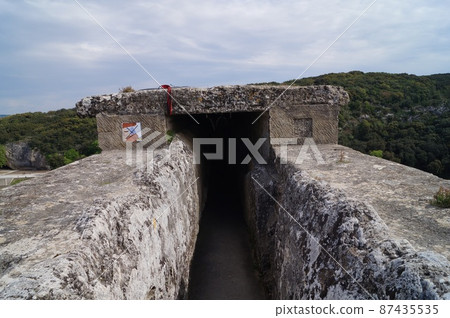 Pont du Gard over the Gardon River in France Pont du Gard over the Gardon River in France 87435535