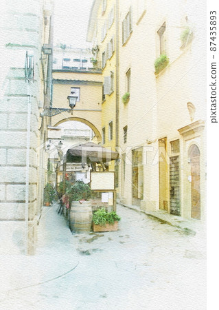 佛羅倫薩的天際線在意大利 87435893