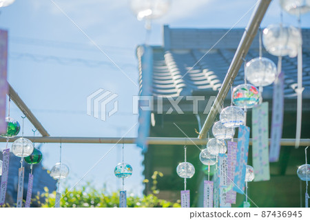 A wind chimes festival shot at Ogasa Kannon in Kashihara City, Nara Prefecture 87436945