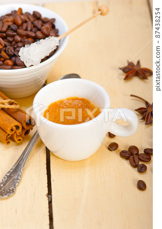 espresso coffee with sugar and spice espresso coffee with sugar and spice 87438254