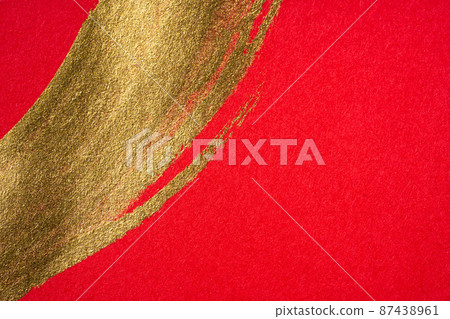 Red and gold background texture 87438961