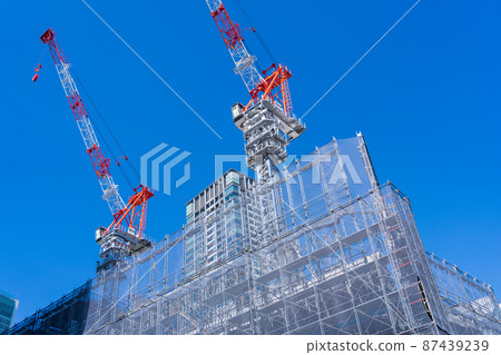 Building Construction Tower Crane Building Construction Tower Crane 87439239