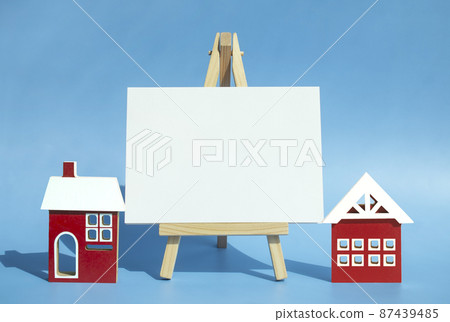 House model and copy space House model and copy space 87439485