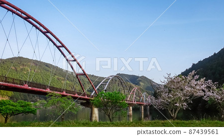 天龍川上的夢之掛橋(靜岡縣濱松市) 天龍川上的夢之掛橋(靜岡縣濱松市) 87439561