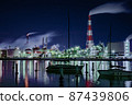 Complex night view and boat Complex night view and boat 87439806