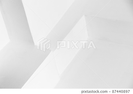Abstract minimal interior background, white corners 87440897