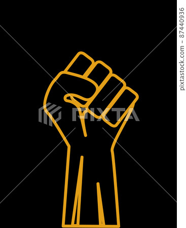 Fist up icon vector illustration Fist up icon vector illustration 87440936