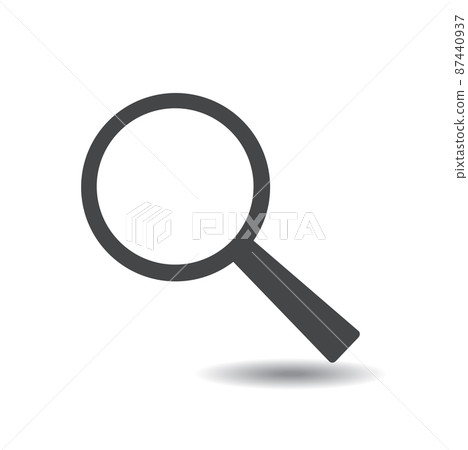 Magnifier, research icon symbol Magnifier, research icon symbol 87440937
