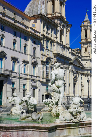 Fountains of the Four Rivers Piazza Navona (Rome, Italy) Fountains of the Four Rivers Piazza Navona (Rome, Italy) 87441156