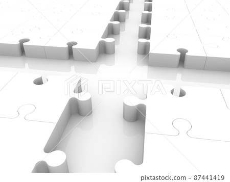 White puzzles crossroads 87441419