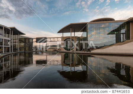The Marie Elisabeth Luders House and Spree river in Berlin, Germany 87441653