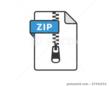 壓縮 ZIP 文件的圖標說明 壓縮 ZIP 文件的圖標說明 87442054
